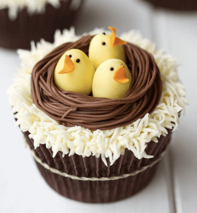 RECIPE FOR NEST-STYLE CUPCAKES