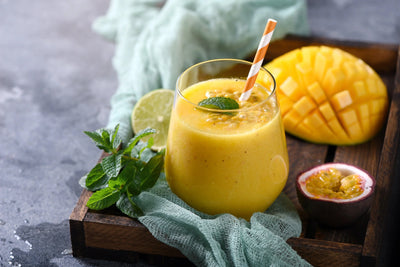 RECIPE FOR ALCOHOL-FREE MANGO PASSION COCONUT COCKTAIL