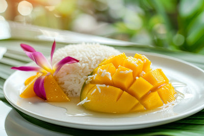 RECETTE DU RIZ GLUANT À LA MANGUE ET LAIT DE COCO