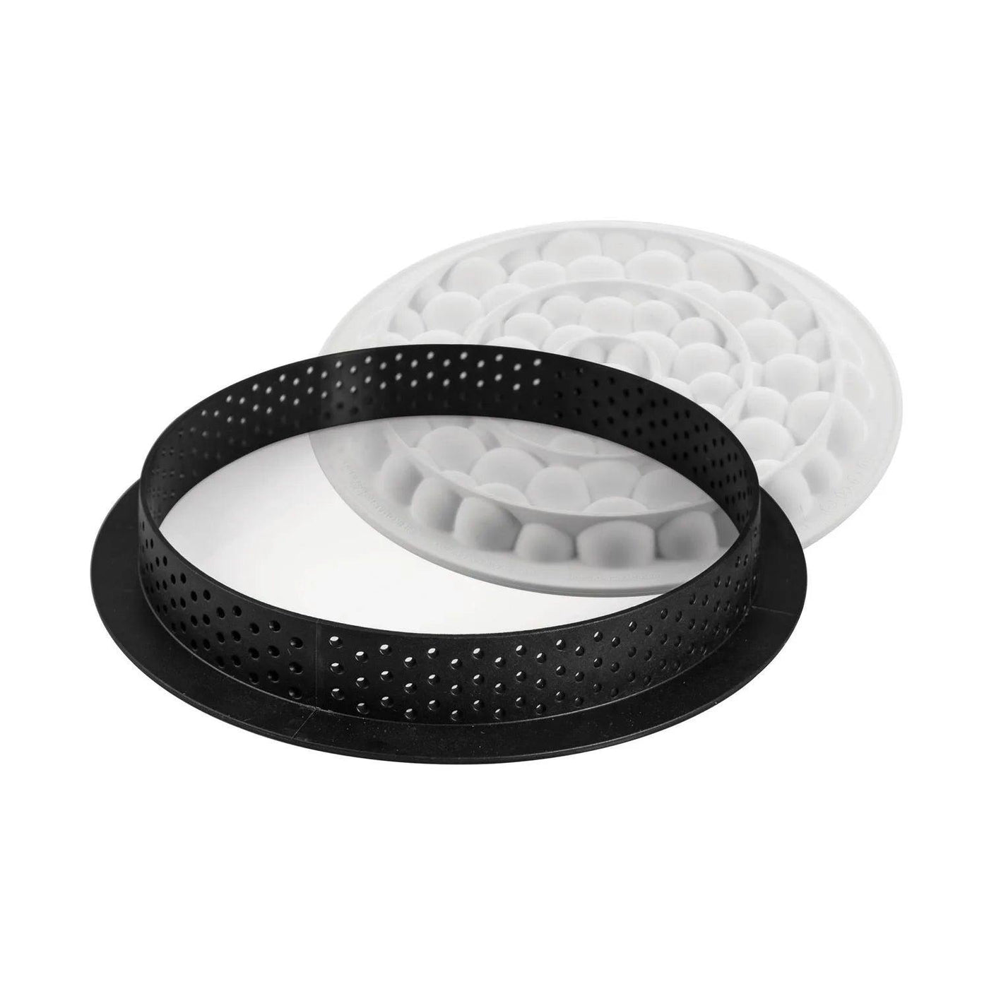 Cercle perforé et moule silicone combinés