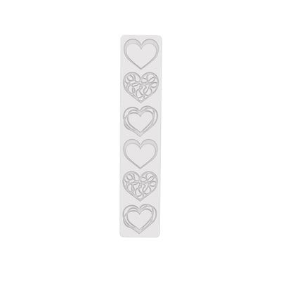 Bande Décorative en Silicone Adore Silikomart | Cœurs Élégants pour Pâtisserie Saint Valentin