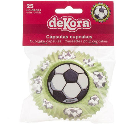 25 Caissettes Ballon de Foot - DEKORA