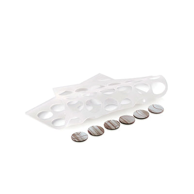 Chablon silicone Silikomart – 2 tapis de 42 ronds de 30 mm pour décorations chocolat
