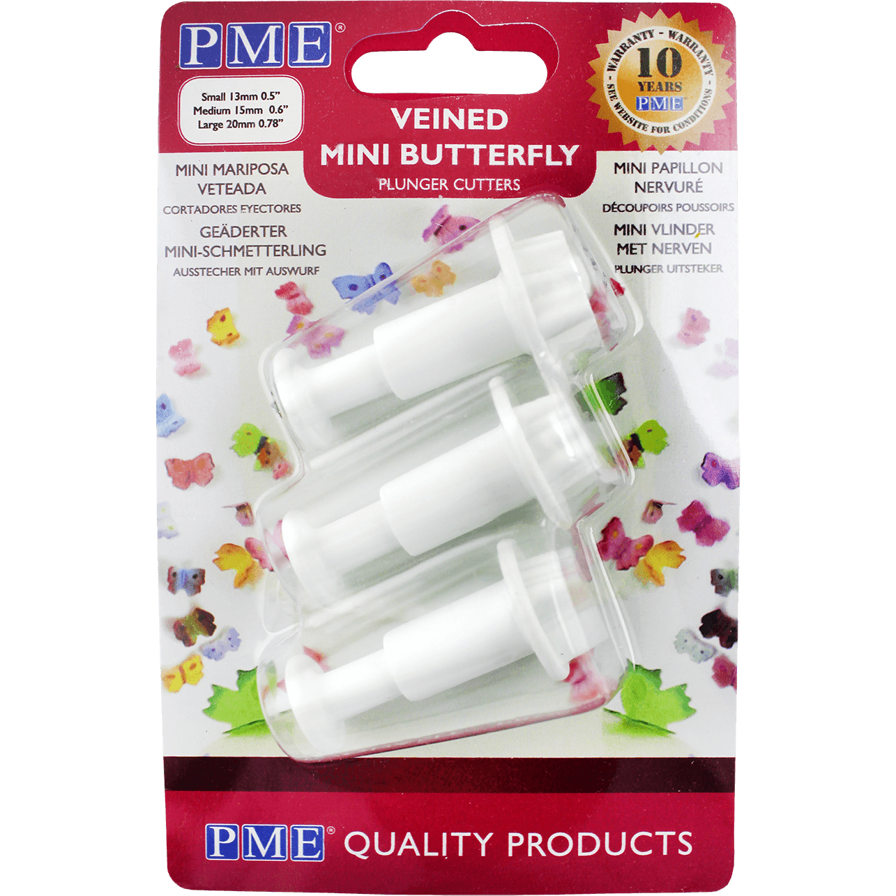 3 Mini Emporte-pièces Papillons - PME