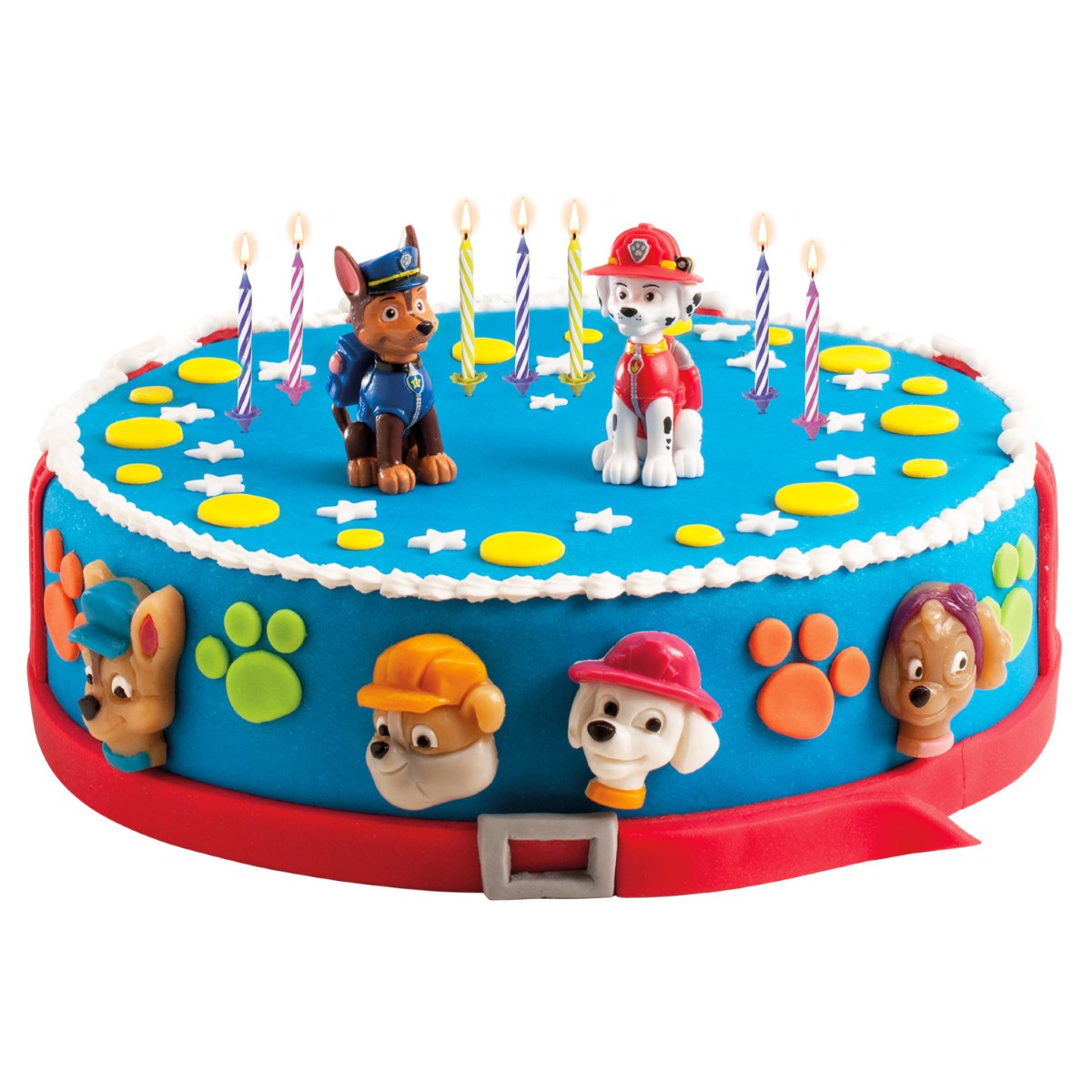 2 Paw Patrol Figures & Set/10 Candles