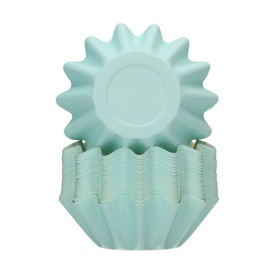 48 Caissettes à Cupcake Bloom - Pastel Blue - FUN CAKES