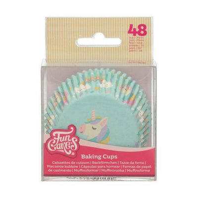 48 Caissettes à Cupcake Licorne - FUN CAKES