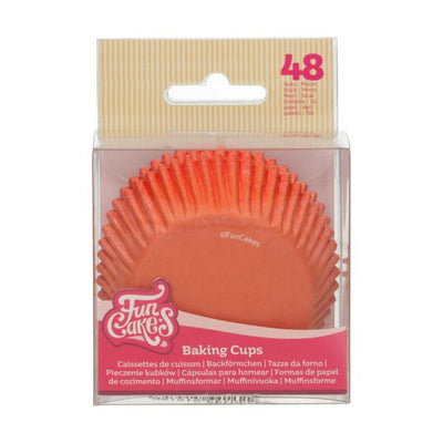 48 Caissettes à Cupcake Orange - FUN CAKES