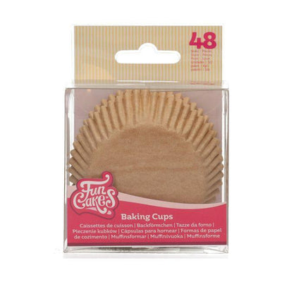 48 Caissettes Kraft - FUN CAKES