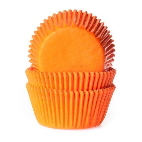 50 Caissettes à Cupcake - Orange - HOUSE OF MARIE