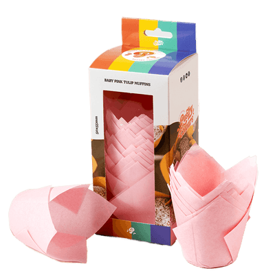 50 Caissettes à Muffins Baby Pink - PASTRY COLOURS
