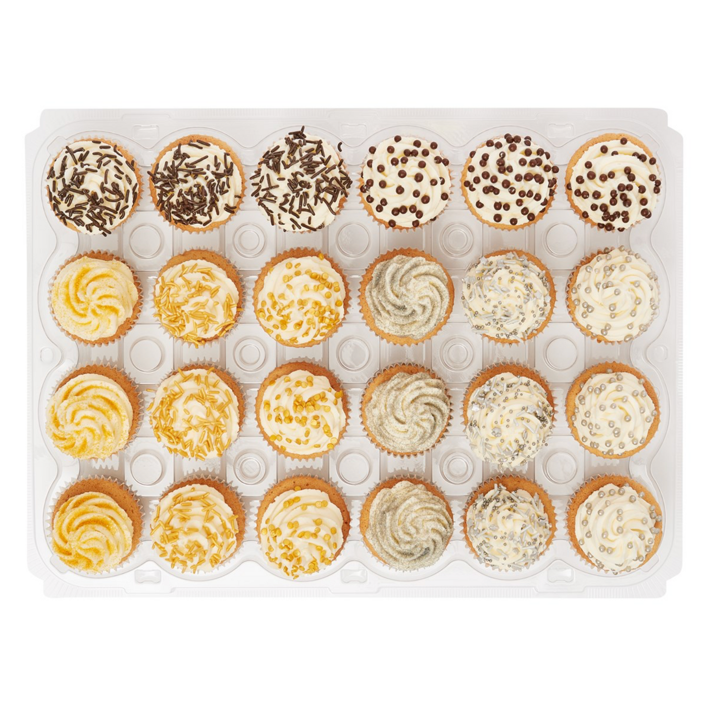 boîte 24 cupcakes, boîte grande capacité pâtisserie, boîte cupcake professionnelle, boîte plastique muffins, transport gâteau, boîte rigide pâtissière
