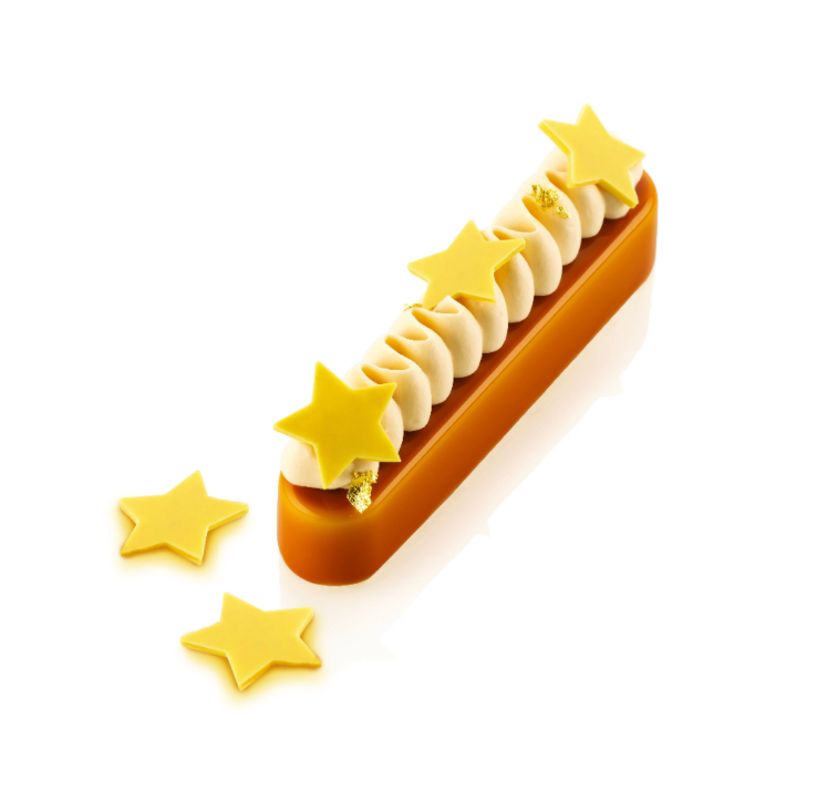 chablon étoile, moule chocolat étoile, Silikomart Professional, décoration pâtisserie, moule silicone étoile