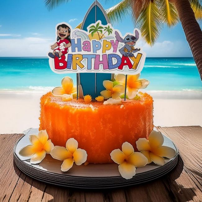 Cake Topper Lilo & Stitch Happy Birthday – 17 cm