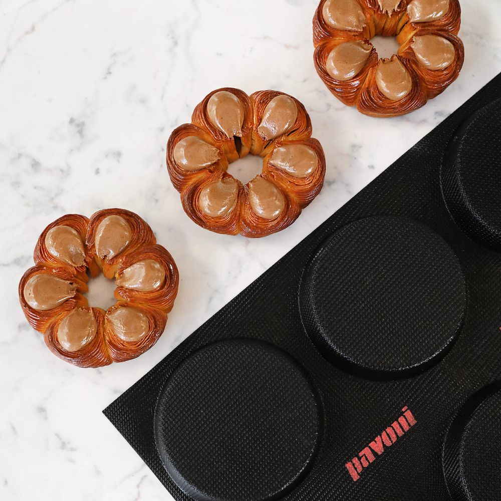 Moule silicone Pavoni FB05 Quiches Ø105mm – 15 cavités
