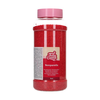 Mini billes rouges comestibles FunCakes 800 g pour décoration de gâteaux