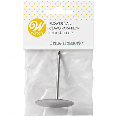 clou à fleur en acier inoxydable de 3.8 cm de diamètre.