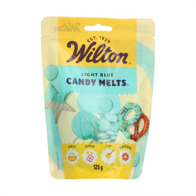 Wilton Candy Melts® Bleu Clair 125g – Bonbons à fondre pour décorations colorées
