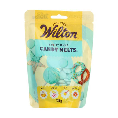 Wilton Candy Melts® Bleu Clair 125g – Bonbons à fondre pour décorations colorées