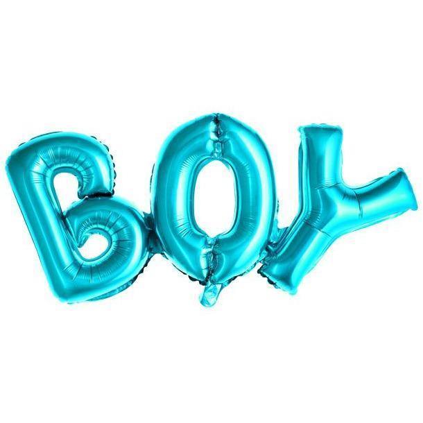 Ballon Aluminium Bleu - BOY - PARTY DECO