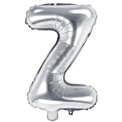 Ballon Lettre Gris Silver - 35 cm - PARTY DECO