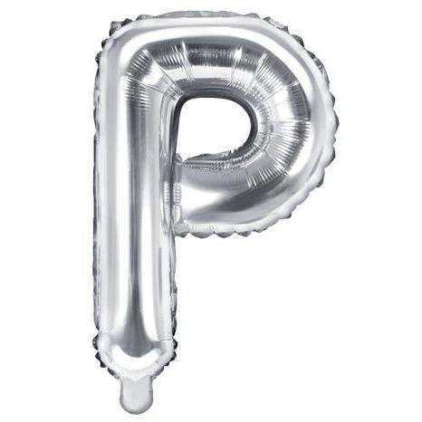 Ballon Lettre Gris Silver - 35 cm - PARTY DECO