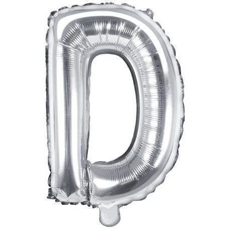 Ballon Lettre Gris Silver - 35 cm - PARTY DECO