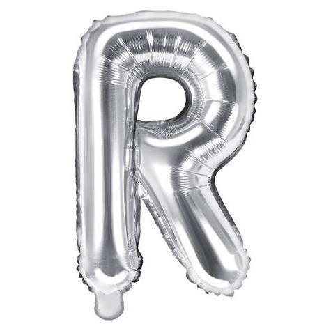 Ballon Lettre Gris Silver - 35 cm - PARTY DECO