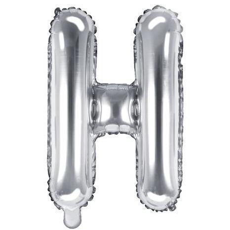 Ballon Lettre Gris Silver - 35 cm - PARTY DECO