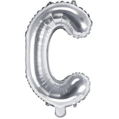 Ballon Lettre Gris Silver - 35 cm - PARTY DECO