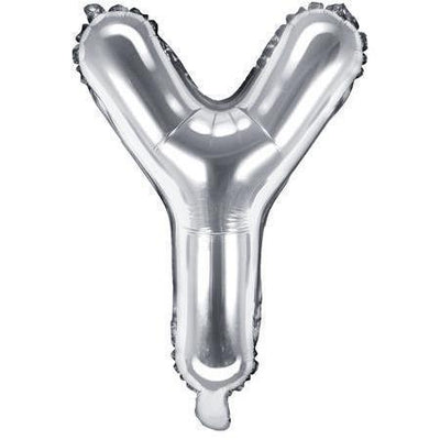 Ballon Lettre Gris Silver - 35 cm - PARTY DECO