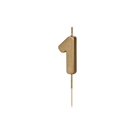 Bougie - Gold Number - Variantes disponibles - PARTY DECO