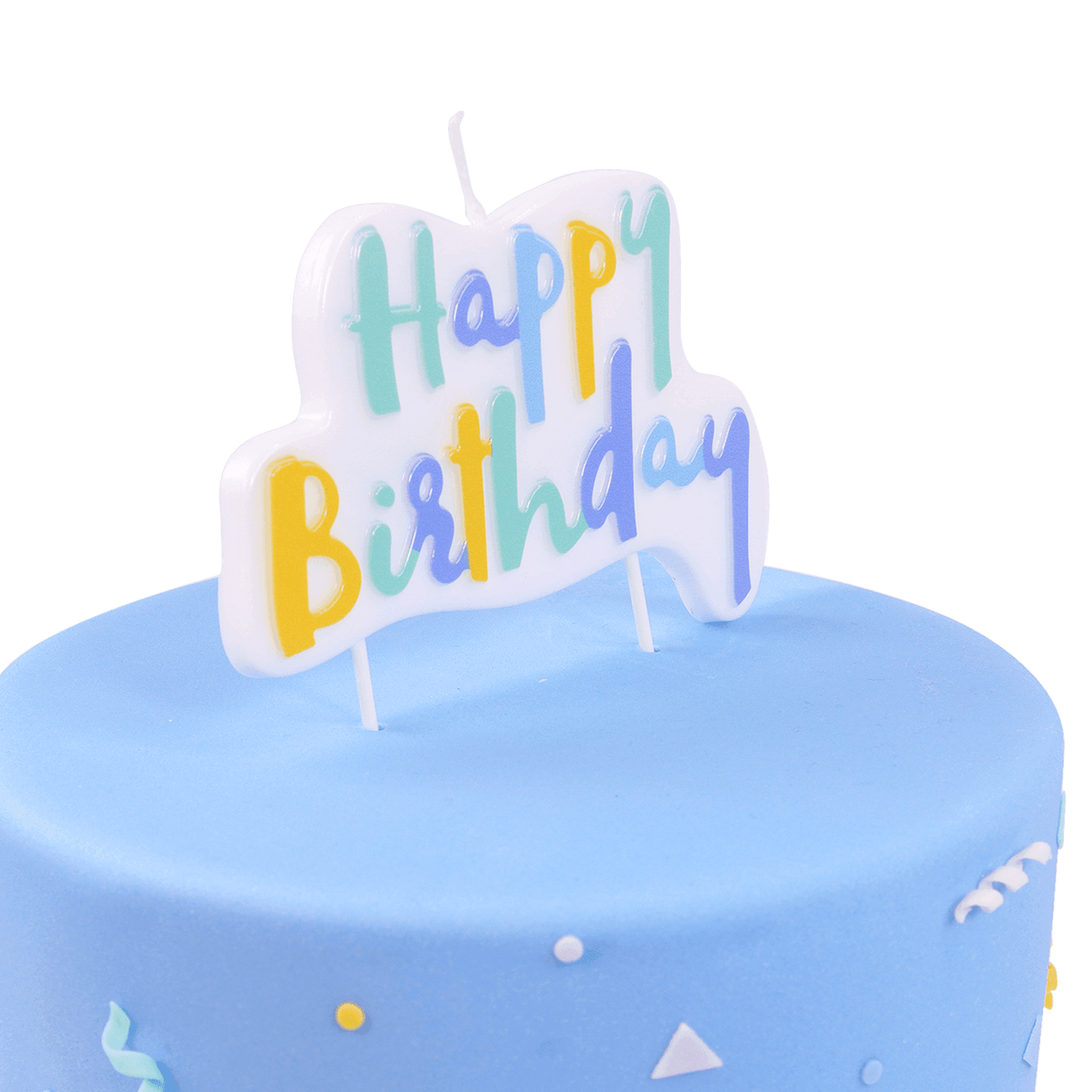 Bougie Topper - Blue Pastel Happy Birthday - PME