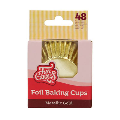 48 Gold Cupcake Liners