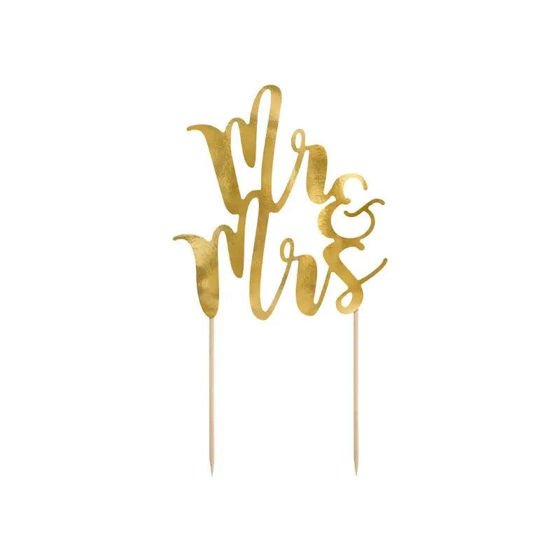 Cake Topper Mr & Mrs - PARTY DECO