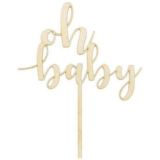 Cake Topper Oh Baby - PARTY DECO