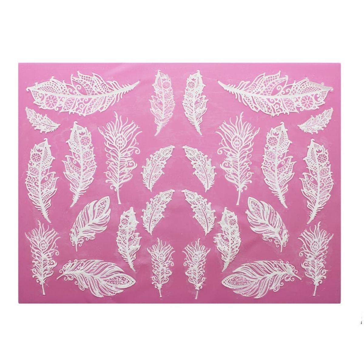 Lace rug - Feathers