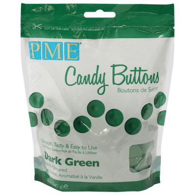 Candy Buttons - Melts Dark Green 340g - PME