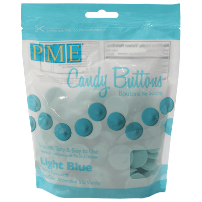 Candy Buttons - Melts Light Blue 340g - PME