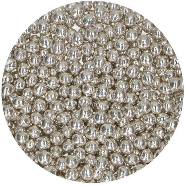 Choco Pearls - Metallic Silver 60g - FUN CAKES