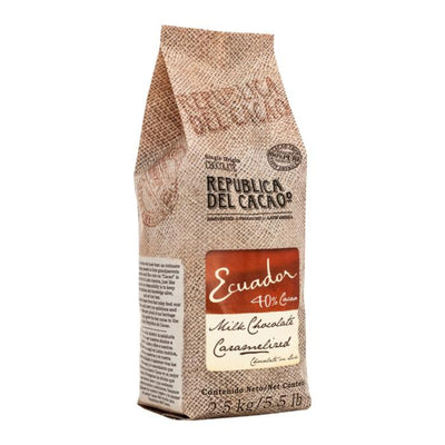 Sac 2,5 kg chocolat au lait 40 % caramélisé Équateur – Republica del Cacao
