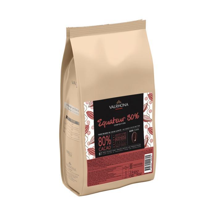 Dunkle Schokolade Confection Ecuador 80% - 3 kg