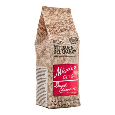 Sac 2,5 kg chocolat noir 66 % origine Mexique – Republica del Cacao
