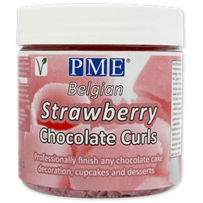 Chocolate Curls - Strawberry 85g - PME