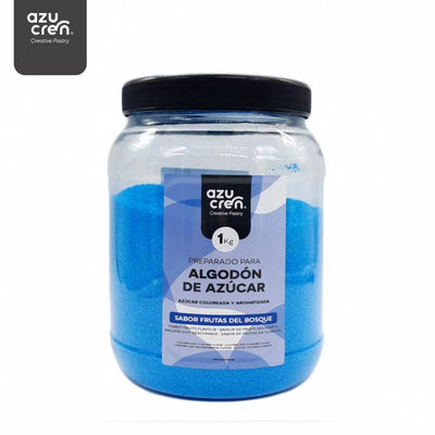Pot de 1 kg de sucre aromatisé fruits des bois pour barbe à papa Azucren
