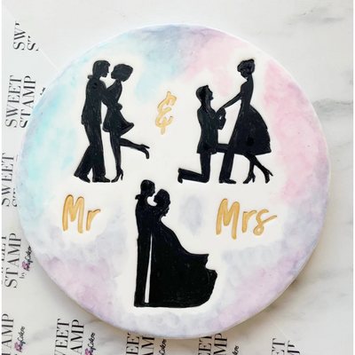 Couple Silhouettes Elements - SWEET STAMP