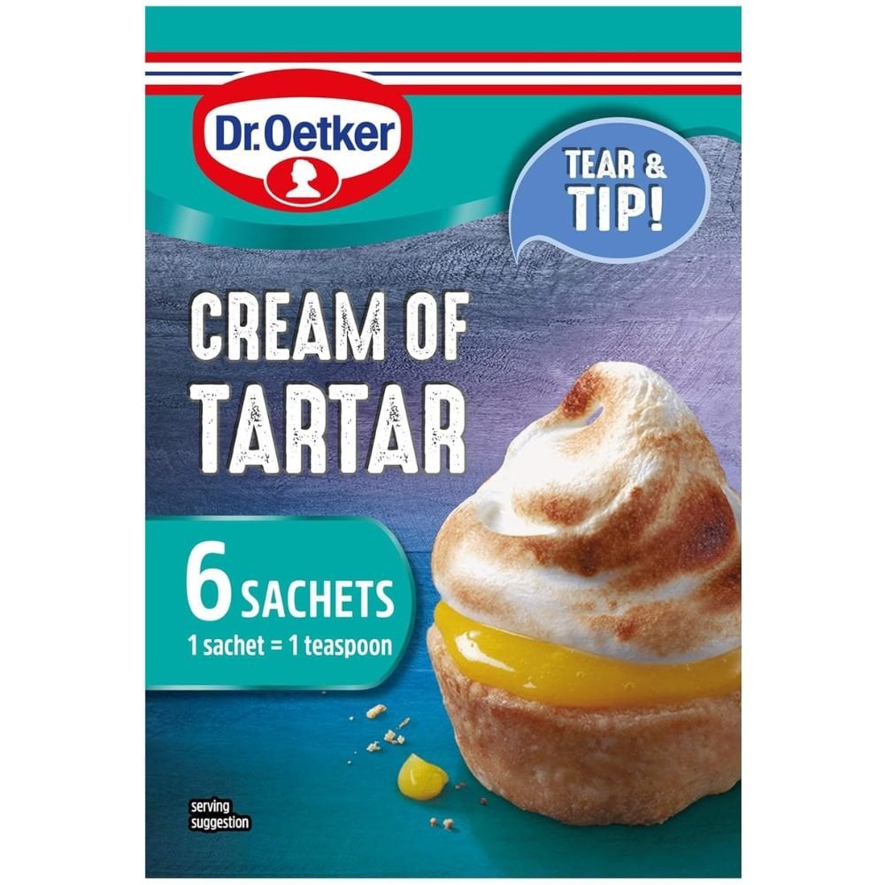 6 sachets of Cream of Tartar