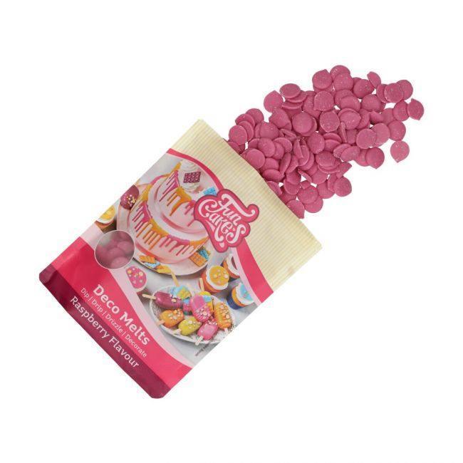 Déco Melts 250g Rose - Goût Framboise - FUN CAKES