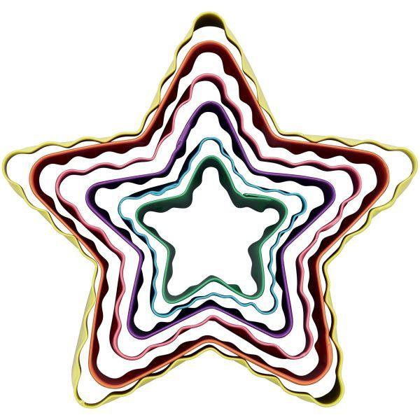 Double-sided Star Cookie Cutters Set/6