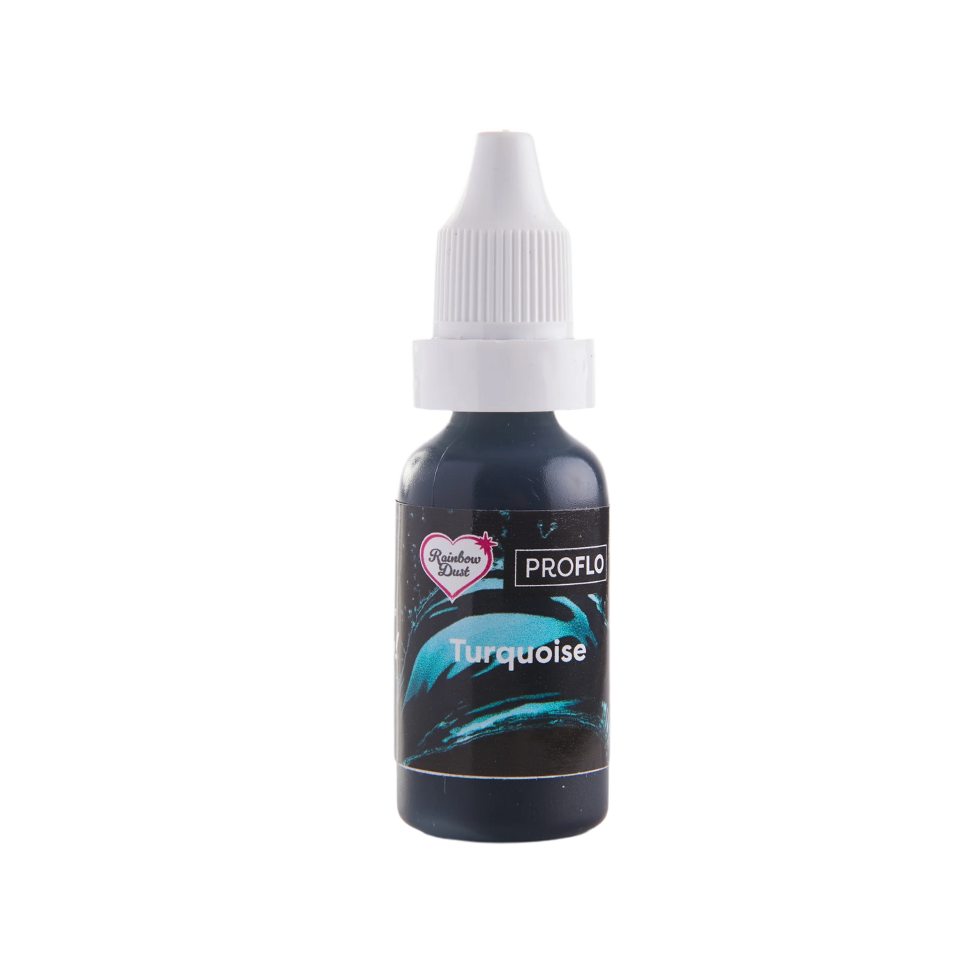 colorant turquoise, colorant liquide turquoise, ProFlo turquoise, Rainbow Dust, colorant aérographe vegan, colorant kasher, colorant pâtisserie
